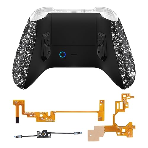 eXtremeRate Victor X Remap Kit for Xbox Series X/S Controller, 6 Profiles & Textured White Redesigned Back Shell & Side Rails & 4 Back Buttons for Xbox Core Controller - Controller NOT Included