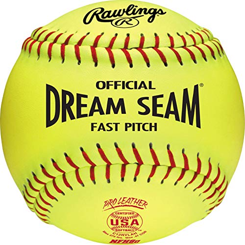 Rawlings | Official DREAM SEAM Fastpitch Softballs | 12' USA / ASA NFHS | C12RYLAH | 3 Count