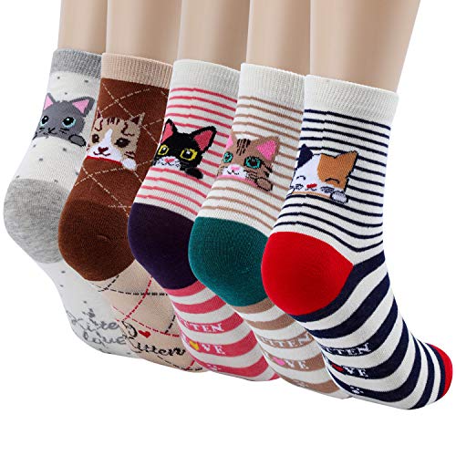 Jeasona Cat Socks for Cat lovers, Mom Gifts for Women