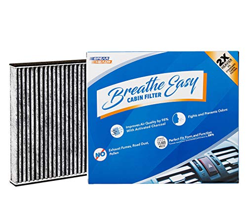 Spearhead Odor Defense Breathe Easy AC & Heater Cabin Filter, Fits Like OEM, Up to 25% Longer Lasting w/Activated Carbon (BE-285)