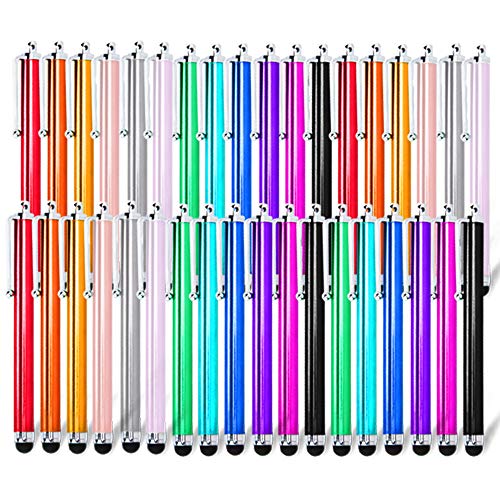Briout Stylus Pens for Touch Screens, 36 Pack Capacitive Touch Screen Stylus, High Precision Stylus Compatible with All Universal Touch Screen Devices (12 Multicolor)