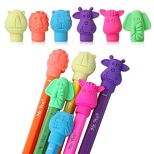 Mr. Pen- Animal Pencil Top Erasers, 60 Pack, Erasers, Pencil Eraser Tops, Pencil Toppers, Erasers for Pencils, Fun Erasers, Pencil Erasers Toppers, Cute Erasers for Kids, Easter Egg Fillers