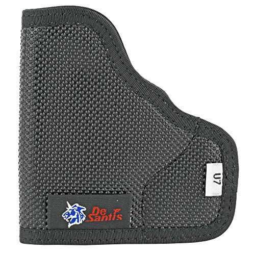 DeSantis Nemesis Pocket Holster For Pistols, Made of Tacky Material, Ambidextrous, Unisex Gun Holster, Fits S&W BODYGUARD 380 CAL, M&P BODYGUARD WITH INTEGRATED CTC LASER, Black