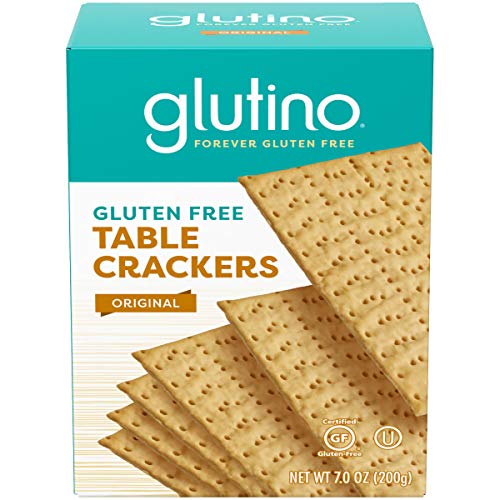 Glutino Gluten Free Table Crackers, Premium Squares, Original, 7 oz