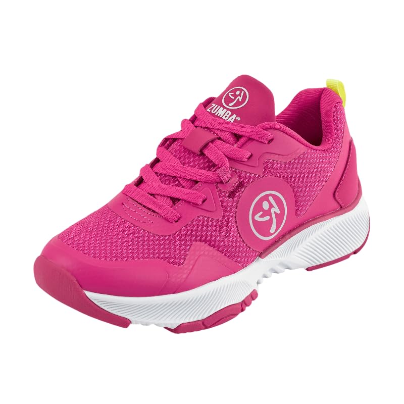 ZUMBA Women’s Train 2.0 Low-Top Nonslip Foam-Sole Dance Cardio Sneakers, 8, Pink
