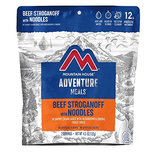 Mountain House Beef Stroganoff with Noodles | Freeze Dried Backpacking & Camping Food | 2 Servings