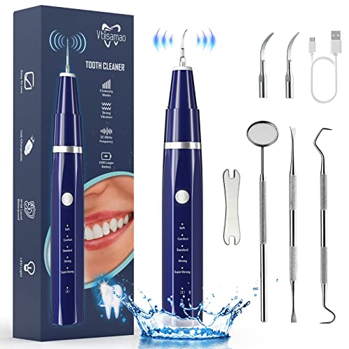 Plaque/Tartar Remover for Teeth, Dental Calculus Remover Teeth Cleaning Kit with LED Light & 5 Adjustable Modes