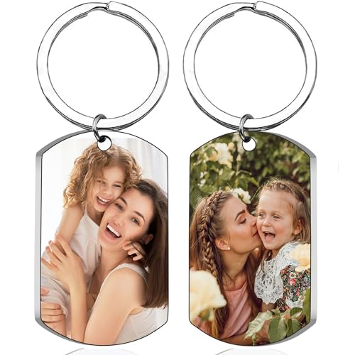 toyofmine Personalized Double-sided Photo Keychain Drive Safe Boy Girlfriend Pet Custom Keychain Gifts (Color Photo & Color Photo (1 Piece))