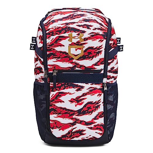Under Armour unisex-adult Utility Baseball Backpack Print, (411) Midnight Navy/Midnight Navy/Metallic Gold, One Size Fits All