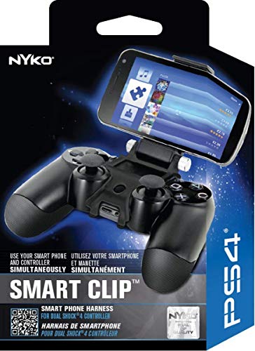 Nyko Smart Clip - PlayStation DUALSHOCK 4 controller Clip on Mount for Android Phones, all Samsung Galaxy Phones, any Google Pixel Phones, all iPhones including 12 Pro/Max, 13 Pro/Max