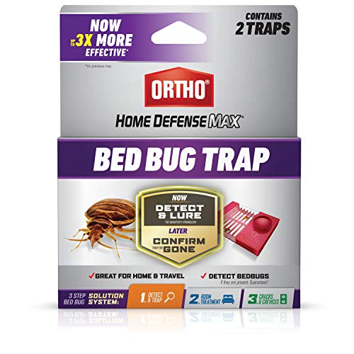 Ortho Home Defense Max Bed Bug Trap: Use in Your House or When Traveling, Part of a 3-Step Solution System, 2-Pack