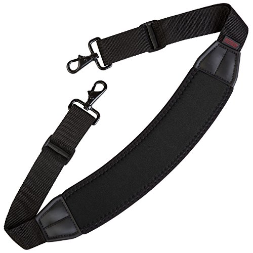 OP/TECH USA SOS Curve Adjustable Padded Bag Strap, Replacement Shoulder Strap For Crossbody Bag Laptop Messenger Duffel Bags, Black (0901312)