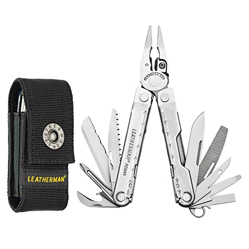 LEATHERMAN, Rebar Multitool with Premium Replaceable Wire Cutters and Saw, Stainless Steel with Nylon Sheath