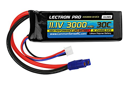 Common Sense RC Lectron Pro 11.1V 3000mAh 30C Lipo Battery