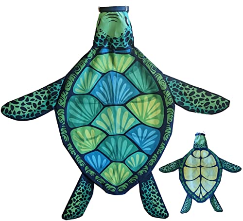 Madrona Brands Small Turtle Windsock | Durable Outdoor Hanging Decoration | Yard, Garden, Patio, Beach and More | 32 Inch