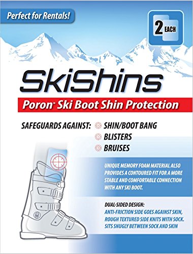 SkiShins - Poron Skiing Shin Guards/Protector Pads for Shinbang/Shinbite