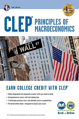 CLEP Principles of Macroeconomics 3rd Ed., Book + Online (CLEP Test Preparation)