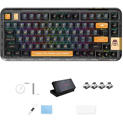 daixiahu Coolkiller CK75 Three Connection Mode Keyboard (/2.4G/BT/Type-c) Full-Key Conflict-Free hot-swappable Mechanical Keyboard Suitable for Gaming and Office