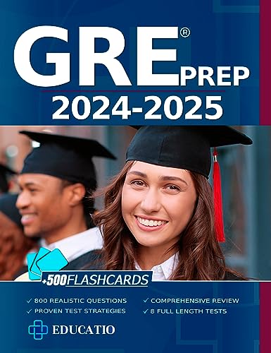 Gre Test Prep: 8 Full-Length Practice Tests + 500 Math Flashcards. Proven Strategies & Techniques for Success. (Graduate School Test Preparation)