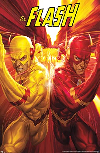 Trends International DC Comics - The Flash and The Reverse Flash - Race Wall Poster, 22.375' x 34', Unframed Version