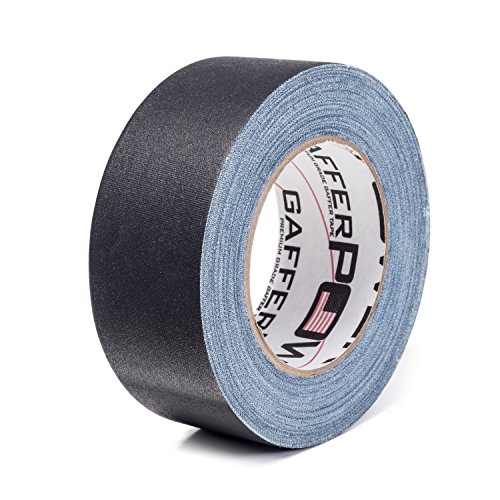 Gaffer Power Premium Grade Gaffer Tape, Made in the USA, Heavy Duty gaff Tape, Non-Reflective, Multipurpose. 2 Inches x 30 Yards, Black