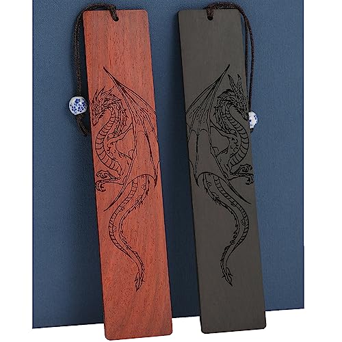 Dragon Bookmark Gift, Bookmarks for Men Boy, Cool Bookmarks, Book Marks for Adults Kids Fantasy Gifts for Men (Dragon)