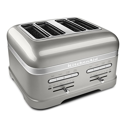 KitchenAid KMT4203SR Pro Line Series Sugar Pearl Silver 4-Slice Automatic Toaster