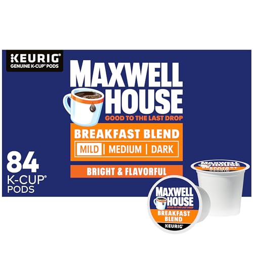 Maxwell House Breakfast Blend Light Roast K-Cup Coffee Pods (84 ct Box)