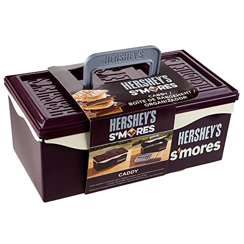 Hershey's S'mores Caddy, Store All Essentials for Making S'mores, S'mores on the Go, Camping Essentials, Ideal for Picnics and Tailgating, Removable Tray & Carrying Handle by Mr. BAR-B-Q - 00262HSY