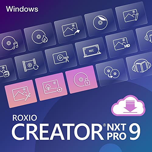 Roxio Creator NXT Pro 9 | Multimedia Suite + Photo Editor and CD/DVD Disc Burning Software [PC Download]