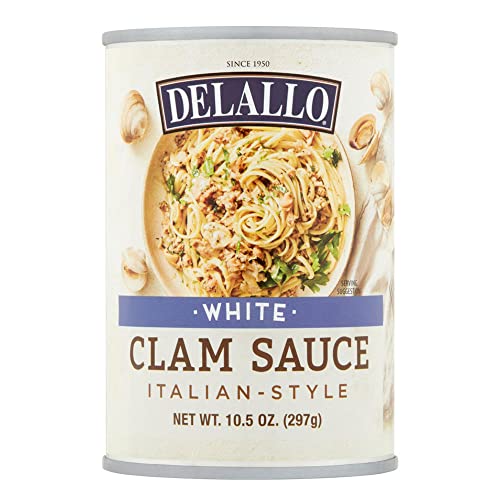 DeLallo White Clam Sauce, Italian-Style, 10.5oz Can, 3-Pack