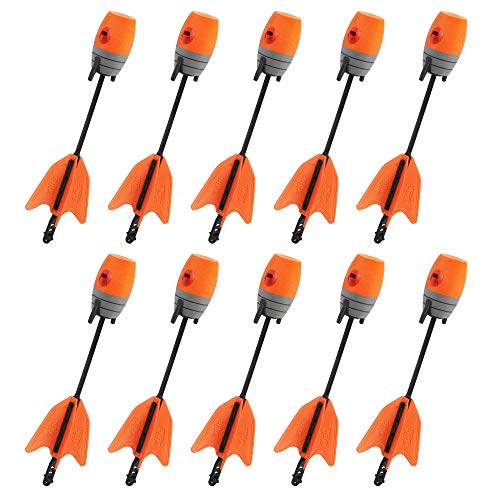 Zing Zonic Whistling Arrow Refill Pack - Includes 10 Zonic Whistling Arrows, Compatible HyperStrike Bow, Firetek Bow, Z-Tek Bow, Z-Curve Bow and Z-Bow (Orange)