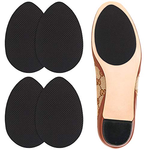 Dr. Shoesert Non-Slip Shoes Pads Adhesive Shoe Sole Protectors, High Heels Anti-Slip Shoe Grips (Black)
