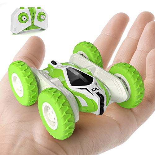 Tecnock Remote Control Car RC Cars for Kids, 4WD 2.4GHz Remote Control Toys, Double Sided Flips 360° Rotating RC Stunt Car, Toy for 5 6 7 8 Year Old Boys Girls