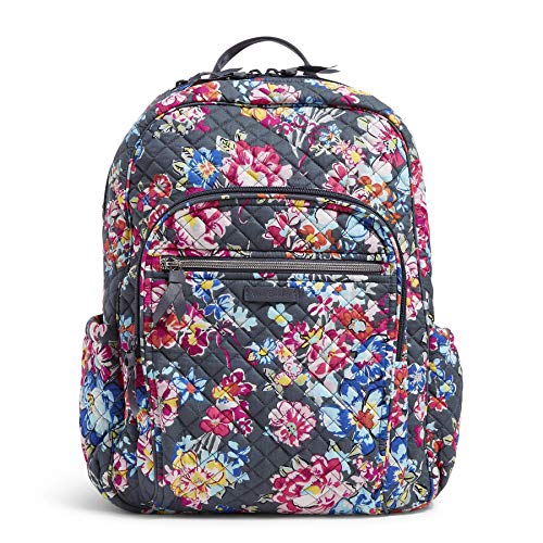 Vera Bradley Women's Cotton Campus Backpack, Pretty Posies, One Size