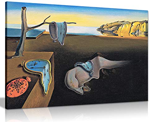 Panther Print, Large Canvas Wall Art, Framed Picture Prints for Walls, Salvador Dali Persistence of Time, Print for Special Occasions (30 x 20 Inch)