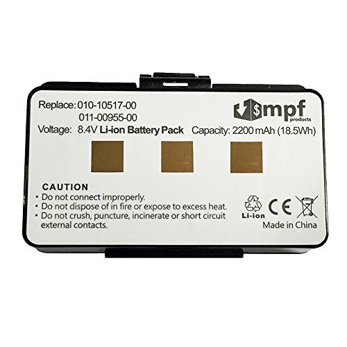 MPF Products 2200mAh 010-10517-00, 010-10517-01, 011-00955-00 Battery Replacement Compatible with Garmin GPSMAP 276, 276c, 296, 376, 376c, 378, 396, 478, 496 GPS Devices