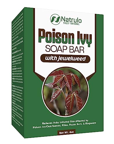 Poison Ivy Soap Bar - All Natural Poison Ivy - Anti-Itch Skin Cleanser Bar for Poison Ivy, Poison Oak & Sumac - Removes Oils, Soothes & Relieves Rashes - 4 oz Bar Made in USA (4 Ounce (Pack of 1))