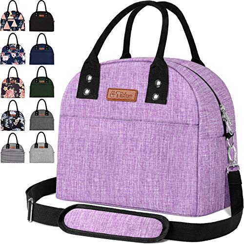 purple insulated lunch bag