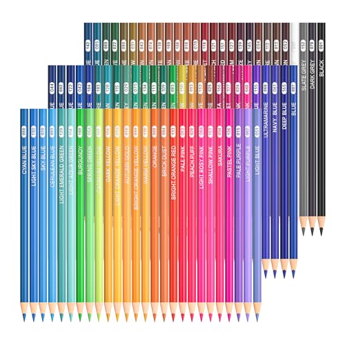 Shuttle Art 80 Regular Colored Pencils, Colored Pencils for Adult Coloring, Soft Core Color Pencils, Coloring Pencils for Adults Kids Artists Beginners Drawing Coloring Sketching