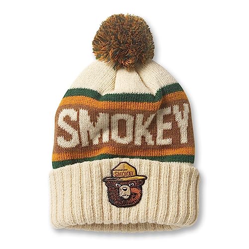 AMERICAN NEEDLE Smokey Bear Pillow Line Knit Cap Beanie Hat (23012A-SBEAR-IDGGC)