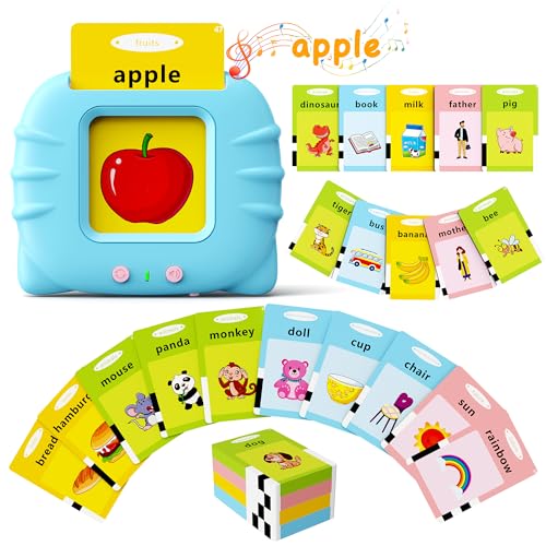 bravokids Toddler Toys Talking Flash Cards for 1 2 3 4 5 6 Year Old Boys and Girls, Autism Sensory Toys for Autistic Children, 224 Sight Words Speech Therapy Learning Early Educational Toys for Kids