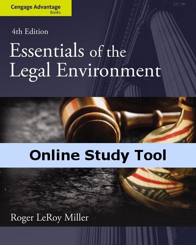 CourseMate for Miller/Cross' Cengage Advantage Books: Essentials of the Legal Environment, 4th Edition