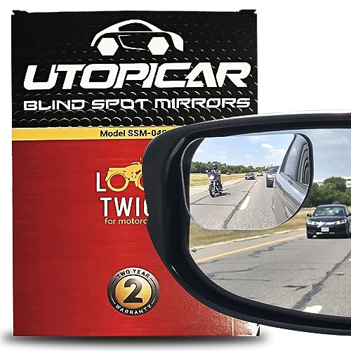 Blind Spot Convex Car Mirror: XLarge Rear View | Rearview Automotive Mirror for Car Exterior Accessories and Interior for Women/Men (2Pack)
