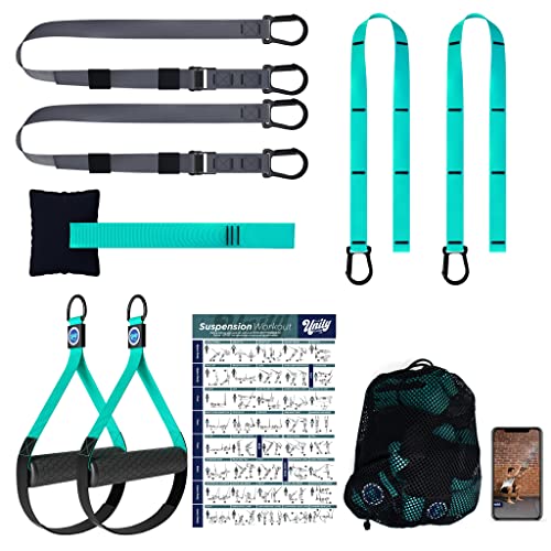 The Unity Training Co. All In One Suspension Trainer Kit, Full Body Workout at Home, Exercise Straps That Will Help You Build Muscle, Burn Fat and Improve Mobility