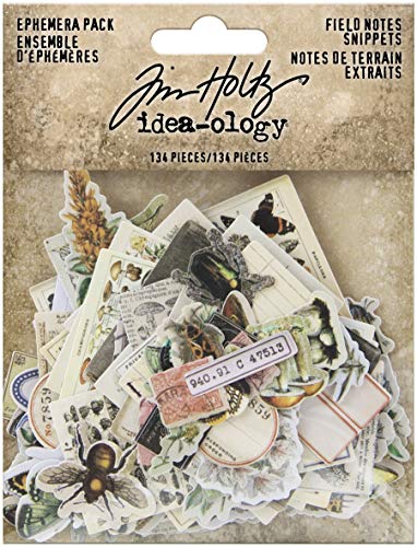 Tim Holtz Idea-ology EPHEMERA SNIPPETS ID FIELDNOTES, us:one size, Field Notes