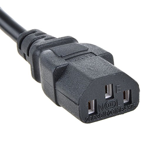 SLLEA AC Power Cord Outlet Socket Cable Plug Lead for Samsung LN46A530P1F LN46A530 LN46A530P1FXZA LN46A530P1FXZC 46 LCD HDTV TV Television