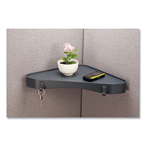 Officemate Verticalmate Corner Shelf, Slate Gray (29322) 14-1/2 x 10 x 1-1/4 inches