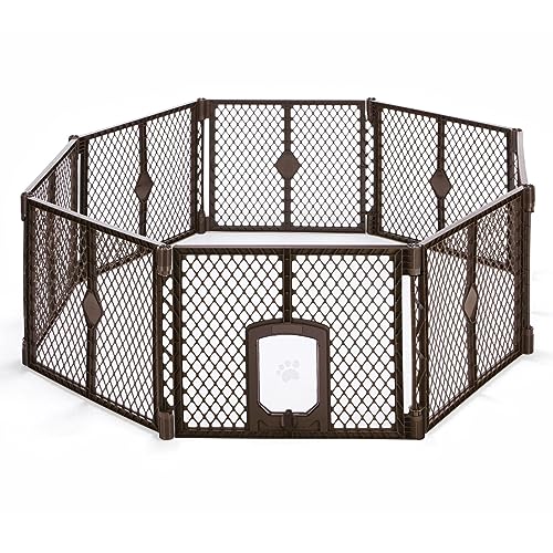 MYPET North States Petyard Passage, 8-Panel Pet Containment with Swinging Door