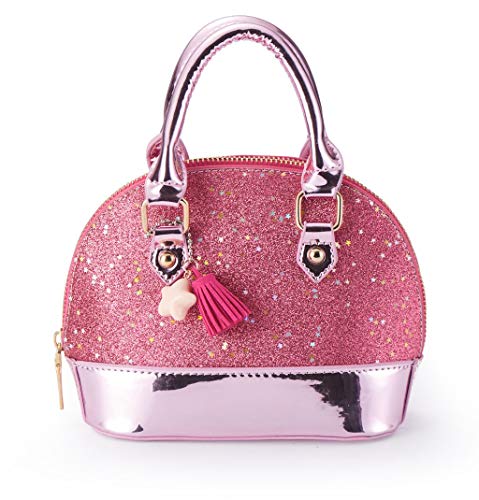 YiSu Princess Little Girls Purses Toddler kids Crossbody Bag Wall et Shell Shape Handbags for girls cute Tote (pink)